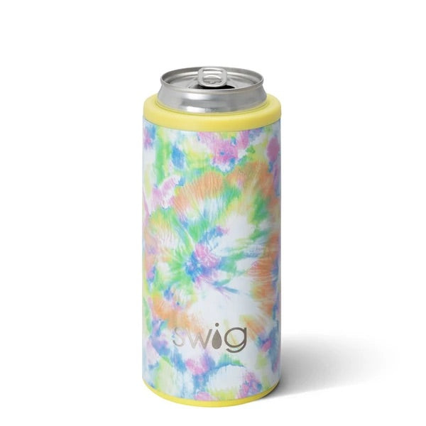 Swig 12 oz Skinny Can Cooler Swirled Peace