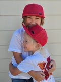 Red Denim Snapback